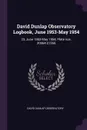 David Dunlap Observatory Logbook, June 1953-May 1954. 23, June 1953-May 1954, Plate nos. 20064-21265 - David Dunlap Observatory
