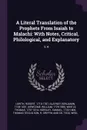 A Literal Translation of the Prophets From Isaiah to Malachi. With Notes, Critical, Philological, and Explanatory: V.4 - Robert Lowth, Benjamin Blayney, William Newcome