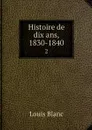 Histoire de dix ans, 1830-1840. 2 - Louis Blanc