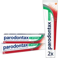 Зубная паста Parodontax с фтором, укрепление десен, защита от кариеса, 75 мл х 2 шт. Спонсорские товары