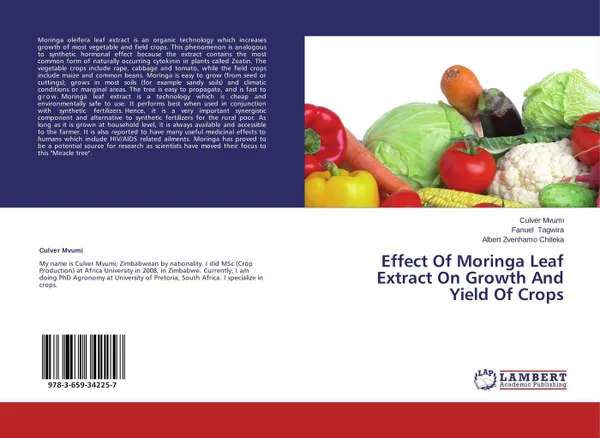 Обложка книги Effect Of Moringa Leaf Extract On Growth And Yield Of Crops, Culver Mvumi,Fanuel Tagwira and Albert Zvenhamo Chiteka