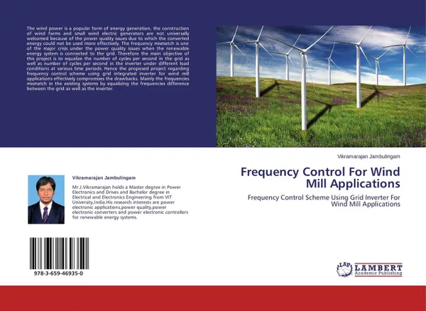 Обложка книги Frequency Control For Wind Mill Applications, Vikramarajan Jambulingam