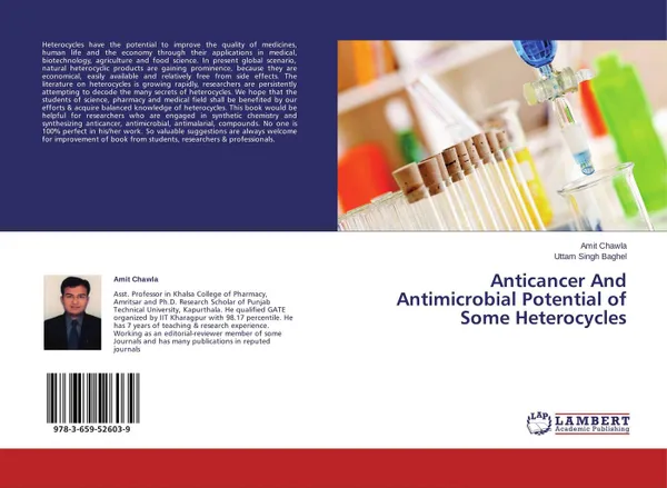 Обложка книги Anticancer And Antimicrobial Potential of Some Heterocycles, Amit Chawla and Uttam Singh Baghel