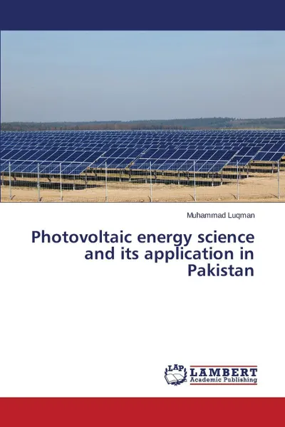 Обложка книги Photovoltaic energy science and its application in Pakistan, Luqman Muhammad