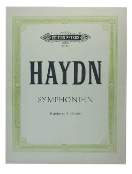 Обложка книги Haydn. Symphonien. Klavier zu 2 Handen, Й. Гайдн