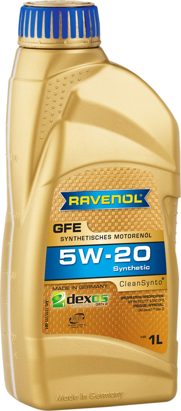 фото Моторное масло RAVENOL GFE SAE 5W-20 (1л)