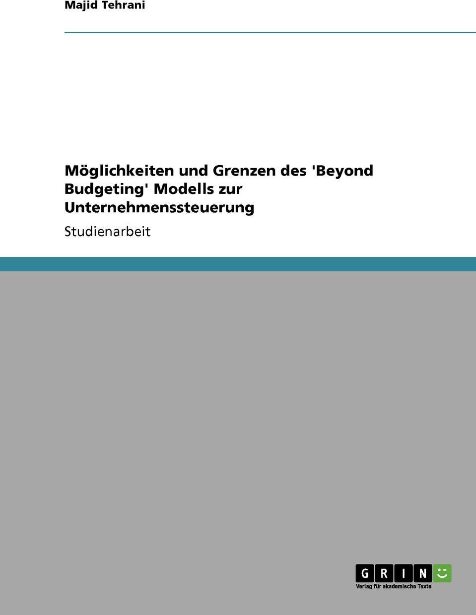 фото Moglichkeiten Und Grenzen Des 'Beyond Budgeting' Modells Zur Unternehmenssteuerung