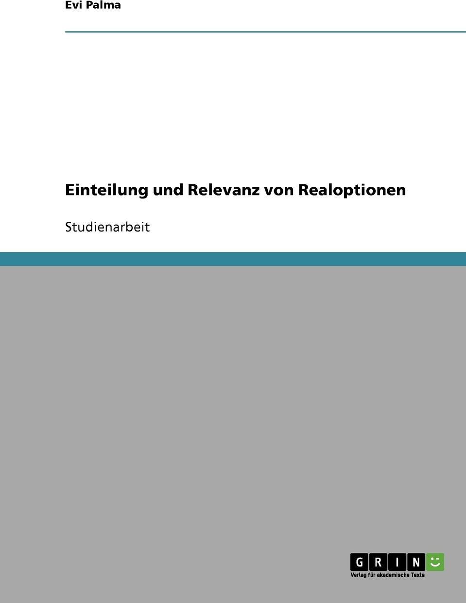 фото Einteilung und Relevanz von Realoptionen