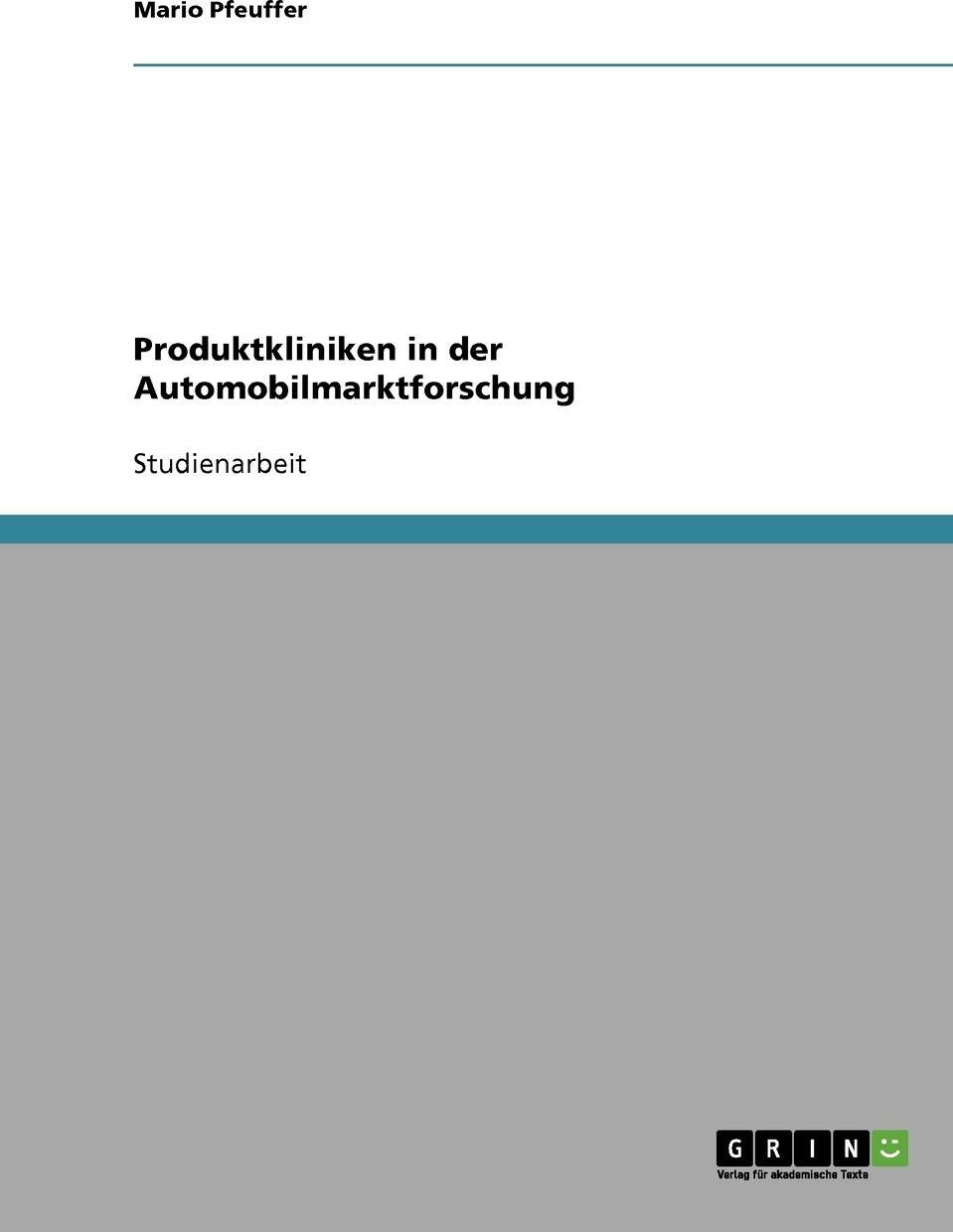 фото Produktkliniken in Der Automobilmarktforschung