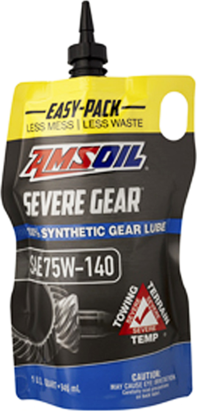 фото Трансмиссионное масло AMSOIL Severe Gear Synthetic Extreme Pressure (EP) Lubricant SAE 75W-140 (0,946л) Easy-Pack