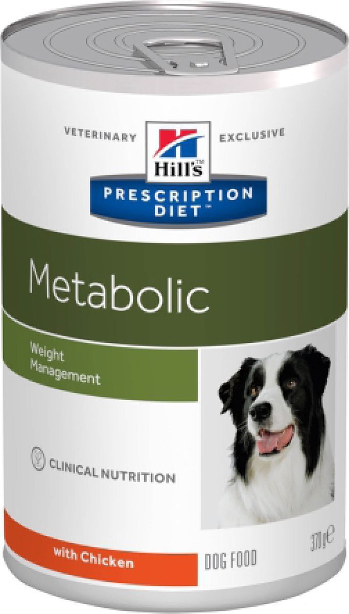 фото Корм влажный Hill's Prescription Diet Metabolic Weight Management для собак для достижения и поддержания оптимального веса, с курицей, 370 г