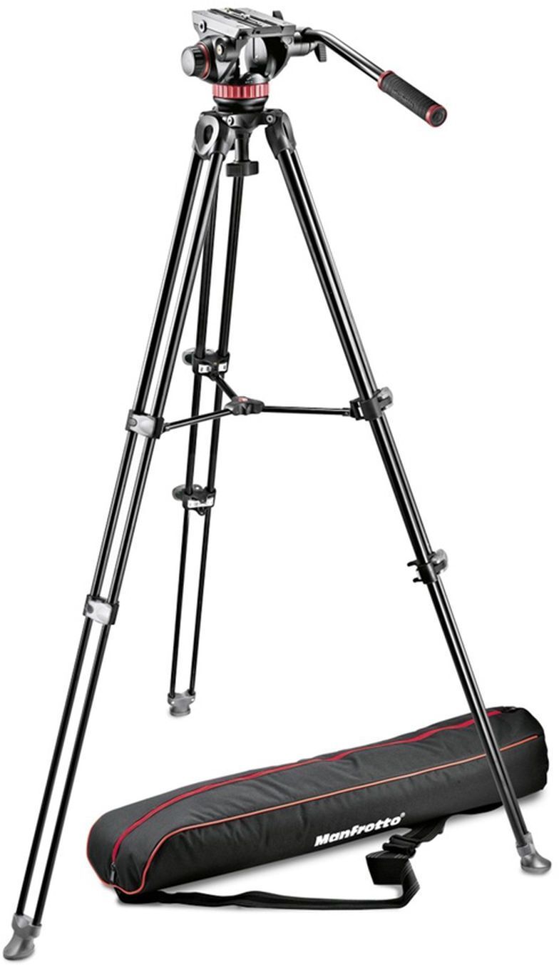 фото Штатив Manfrotto MVK502AM-1, видеоголова MVH502A, для видеокамеры, 3-секционный