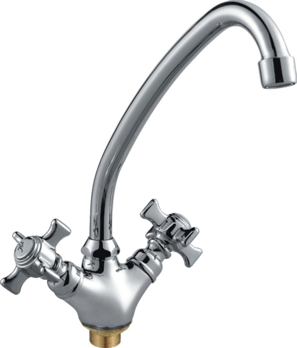 Смеситель Haiba HB4924, для кухонной мойки, двуручковый, с высоким ...