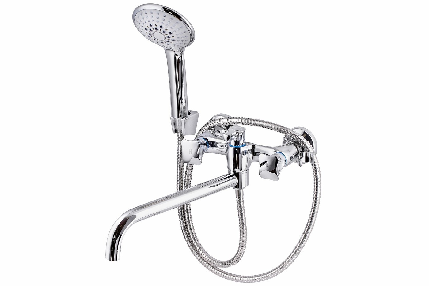 Смеситель ПрофСан для ванной ПСМ-192-К/38 Латунь Аэратор, Лейка ...