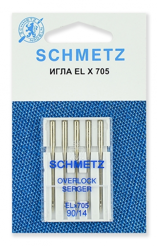Иглы для оверлока №90, хромированные, Schmetz — купить в интернет ...