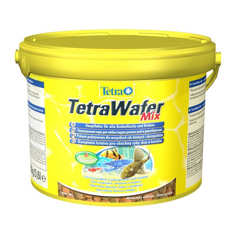 Корм Tetra Wafer Mix 1 л, пластинки для всех донных рыб и ракообразных -  купить с доставкой по выгодным ценам в инте