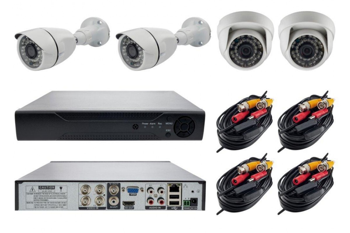 Комплект для видеонаблюдения комбинированный AHD6004TLMB