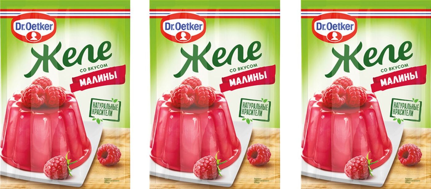 Желе для торта dr oetker красное