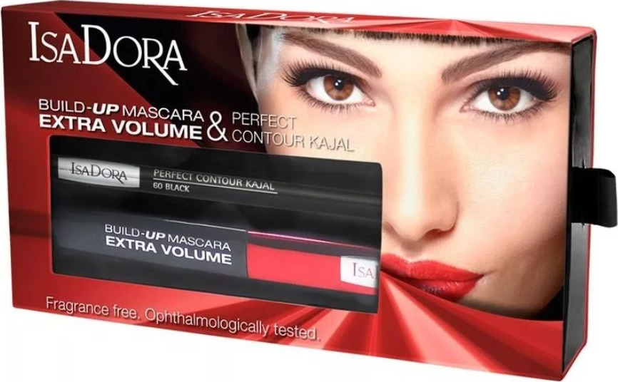 Build up extra volume. Build up extra volume. Isadora тушь для ресниц супер экстра объем. Build up extra volume. Isadora тушь build-up mascara extra volume.
