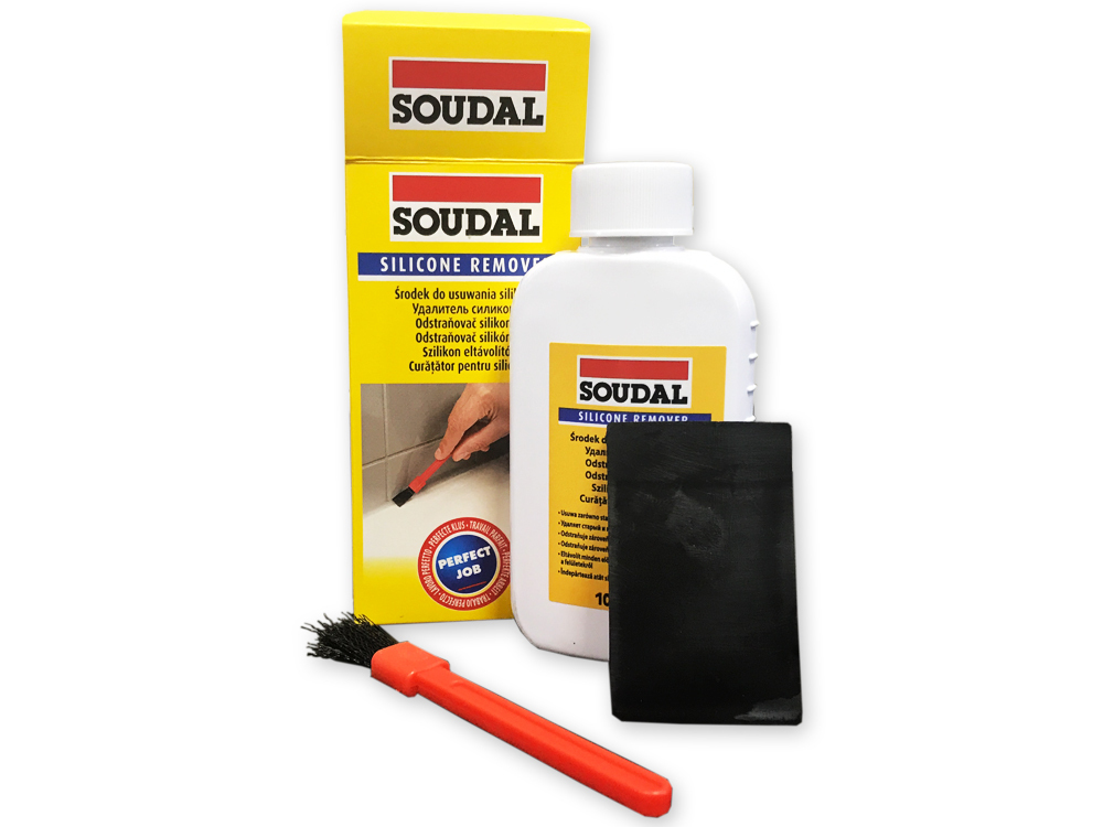 Удалитель силикона. Удалитель силикона Soudal Silicone Remover. Очиститель силикона Soudal Silicone Remover 100 мл. Шпатель Soudal для герметика. Удалитель силиконаиkudo.