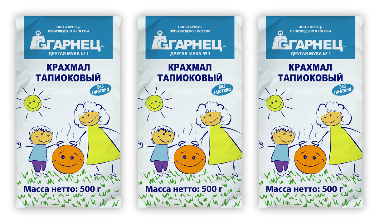 Крахмал тапиоковый Garnec без глютена 500г х 3 шт — купить в интернет ...