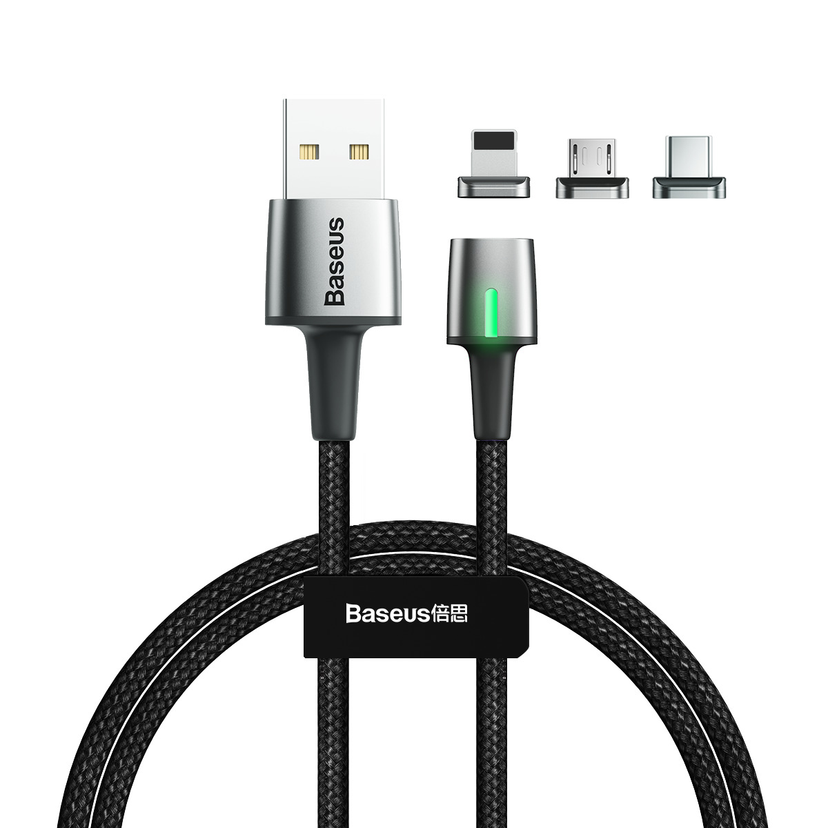 Кабель USB 2.0 Baseus Zinc Magnetic Cable Kit 3in1, 1м - купить по ...