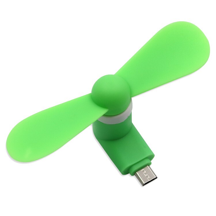 Портативный мини вентилятор для телефона, зеленый купить по низкой цене ...