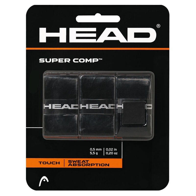 ОвергрипHeadSuperComp(ЧЕРНЫЙ),арт.285088-BK,0.5мм,3шт,черный