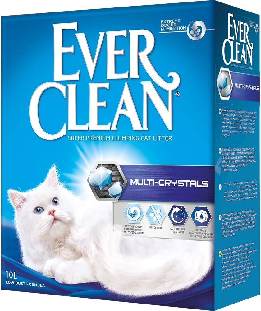 Наполнитель для кошачьего туалета Ever Clean Multi-Crystals, комкующийся, с мультикристаллами, 10 л - изображение