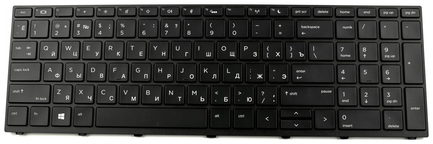 Клавиатура расположение клавиш картинка Клавиатура для ноутбука HP Probook 450 G5 470 G5 P/n: L01028-001 - купить с дост