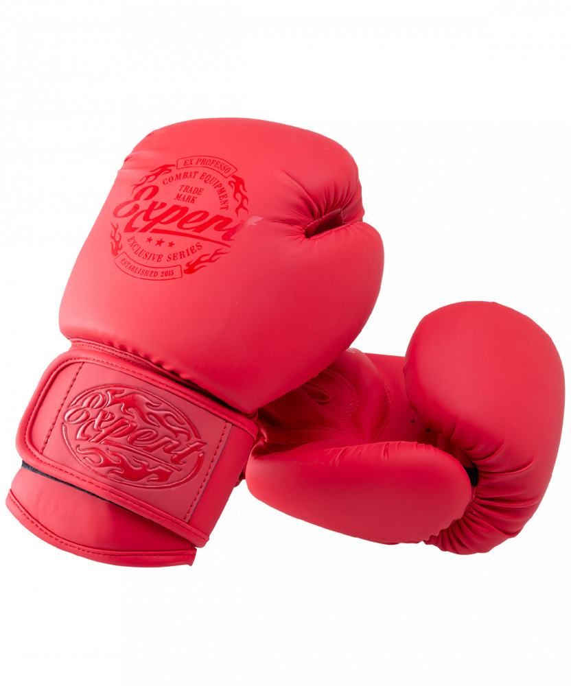 Перчатки боксерские BGS-V010, красный, 10 oz Fight Expert — купить в ...