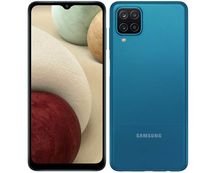 Защитное стекло для Samsung Galaxy A12 с черной рамкой