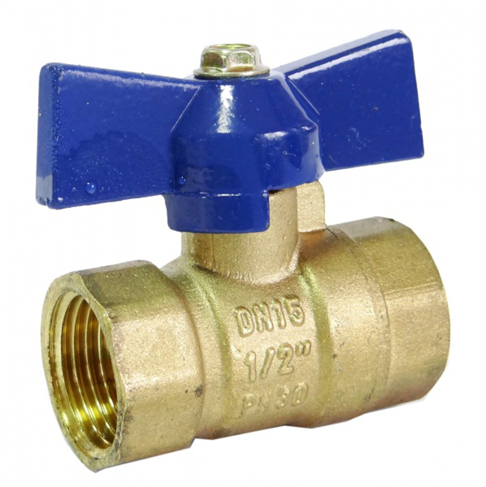 Кран шаровой латунь 3 -4\" бабочка, гайка-штуцер \"Rm\" купить по низкой ...