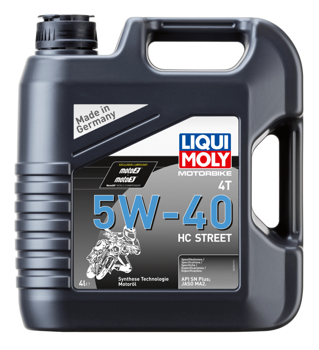 Liqui Moly MOTORBIKE 4T HC STREET 5W-40 Масло моторное, Синтетическое, 4 л