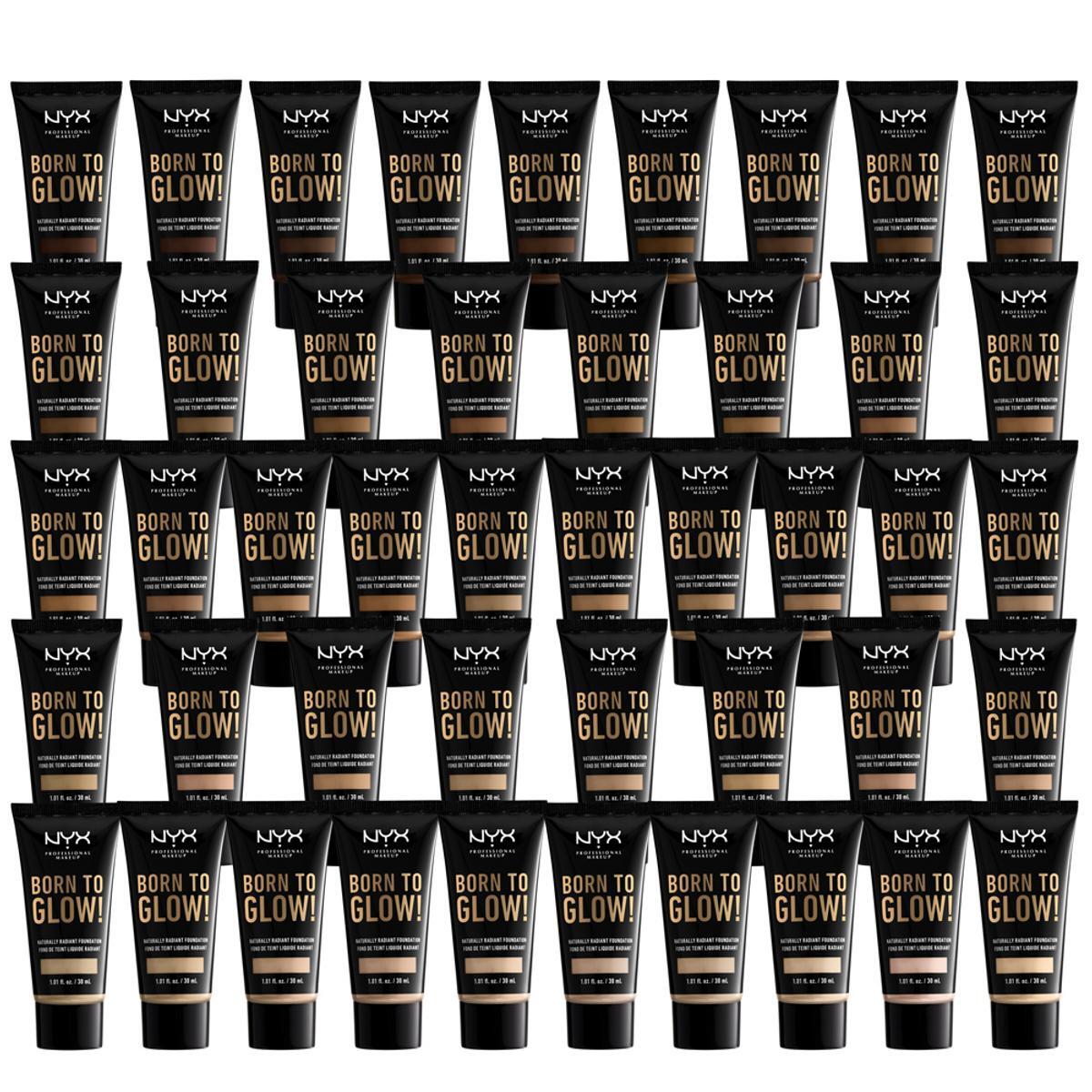 Born to glow тональный. NYX professional тональный крем. NYX born to Glow тональный оттенки. NYX professional Makeup born to Glow naturally Radiant Foundation оттенки. NYX professional Makeup born to Glow.