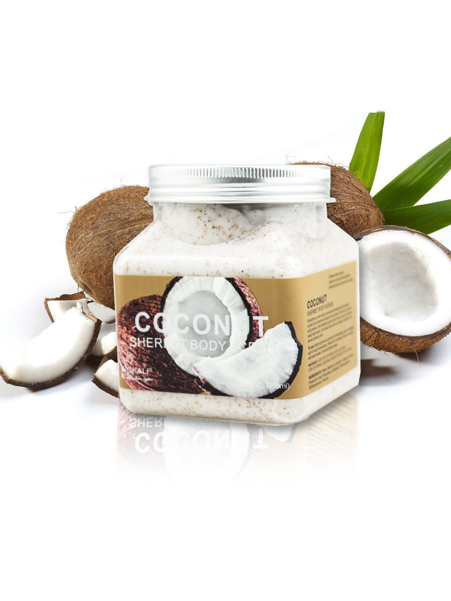 Характеристики Скраб для тела с кокосом Wokali Coconut Sherbet Body