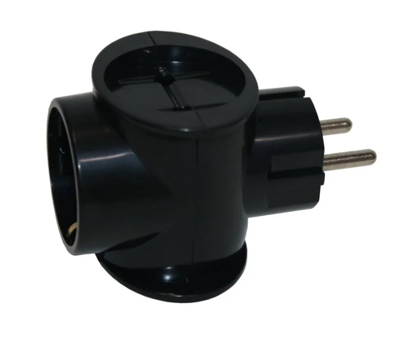 Тройник Куб АБК-СИЛА 3х2Р без з/к 220В чёрный — купить в интернет ...