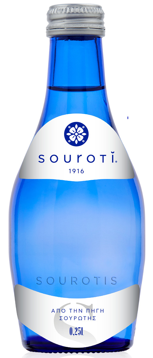 Вода минеральная питьевая газированная SOUROTI 0,25л. х 12 шт. стекло ...