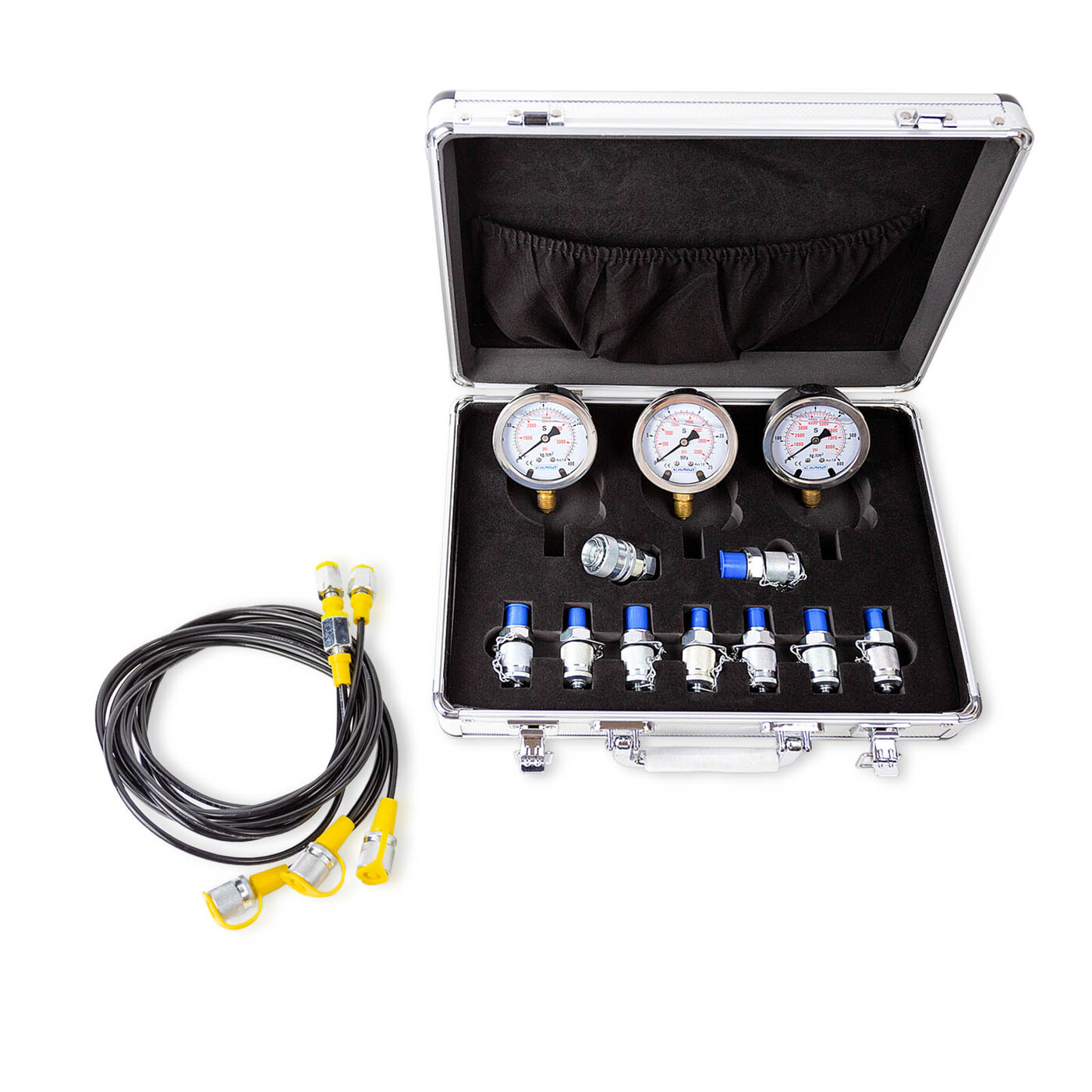 Характеристики Набор 3х манометров SPECOS с адаптерами для измерения ...