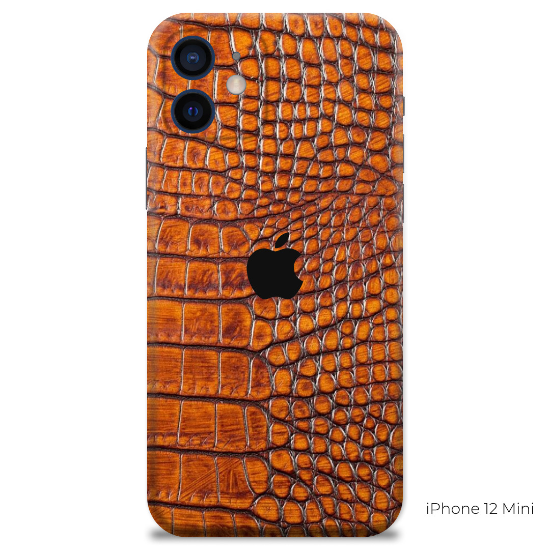 Чехол-наклейка виниловый для Apple iPhone 12 Mini Croco Skin - купить с  доставкой по выгодным ценам в интернет-магазине OZON (255031523)