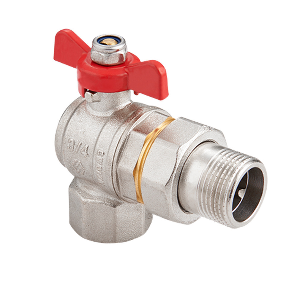 Кран шаровый угловой полнопроходной с полусгоном MVI 1/2 внутренняя ...