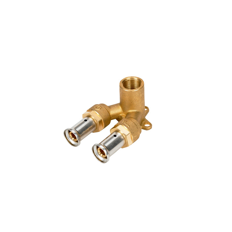 HENCO Водорозетка проходная укороченная ВР, латунь пресс, 16x1/2\"x16 ...