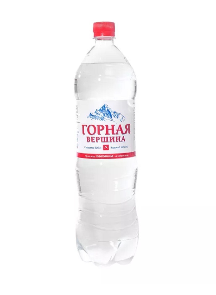 Вода минеральная газированная "ГОРНАЯ ВЕРШИНА" 1,5л , 4 шт - купить с ...