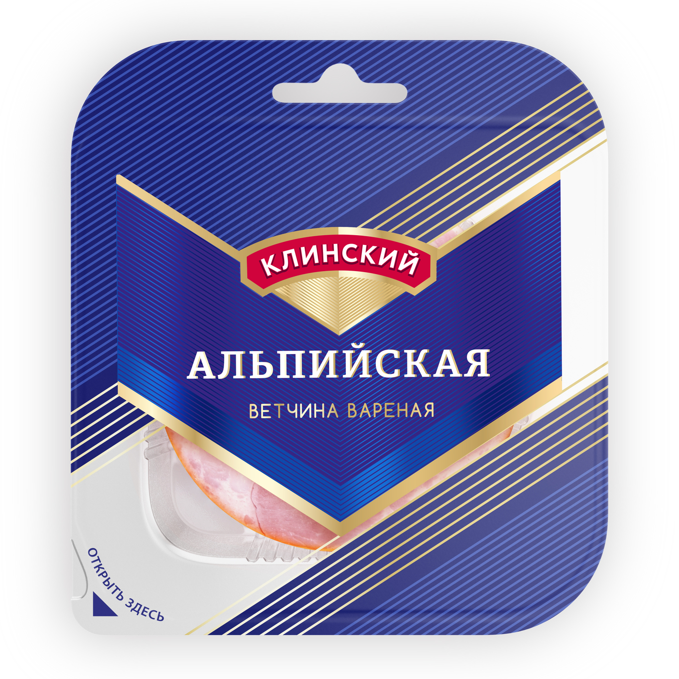 Ветчина Альпийская Клинский, нарезка, 210 г — купить в интернет ...