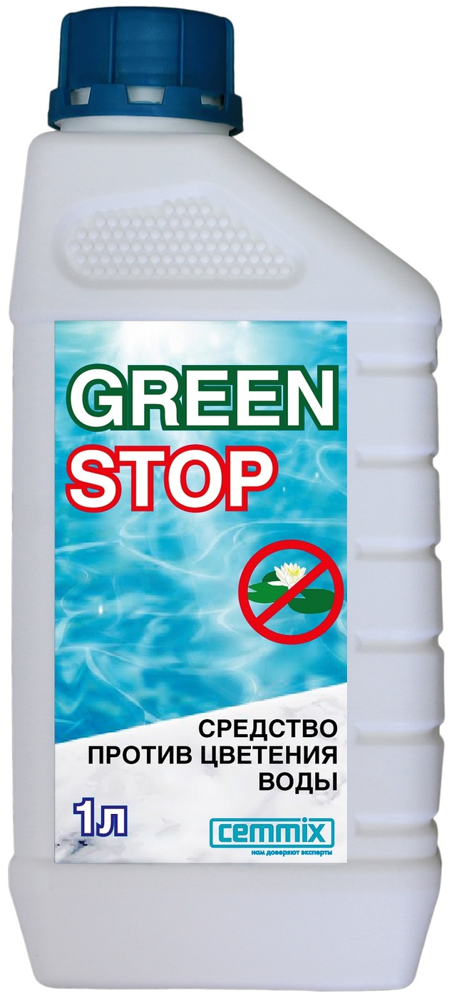 Стоп отзывы. Cemmix GREENSTOP. Средство для бассейнов от цветения. Green stop для бассейна. Средство от цветения воды в бассейне.