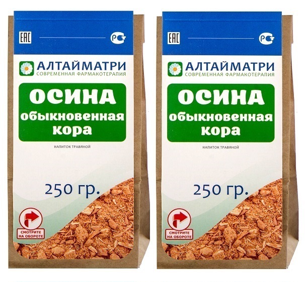 Осина обыкновенная кора, 500 гр. — купить в интернет-магазине OZON с ...
