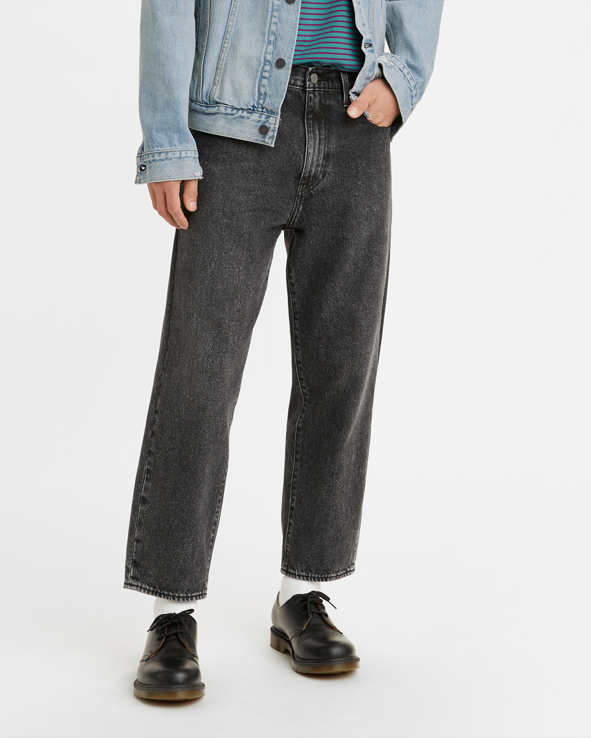 levi's 501 ripped high waist jeans