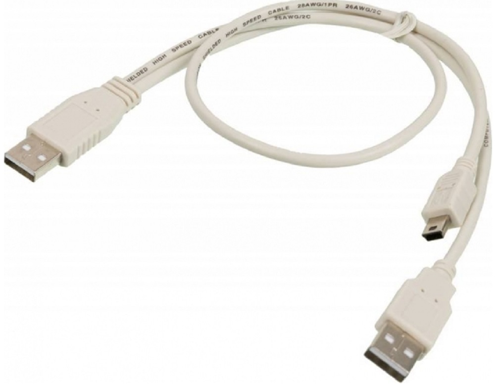 Кабель удлинитель Dahan DH-USB2.0-M5P-2H, AM/M5P+AM 0,5 м.