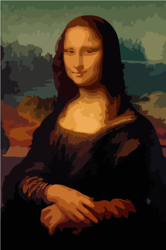 Картина по номерам 40х50 на подрамнике | Мона Лиза