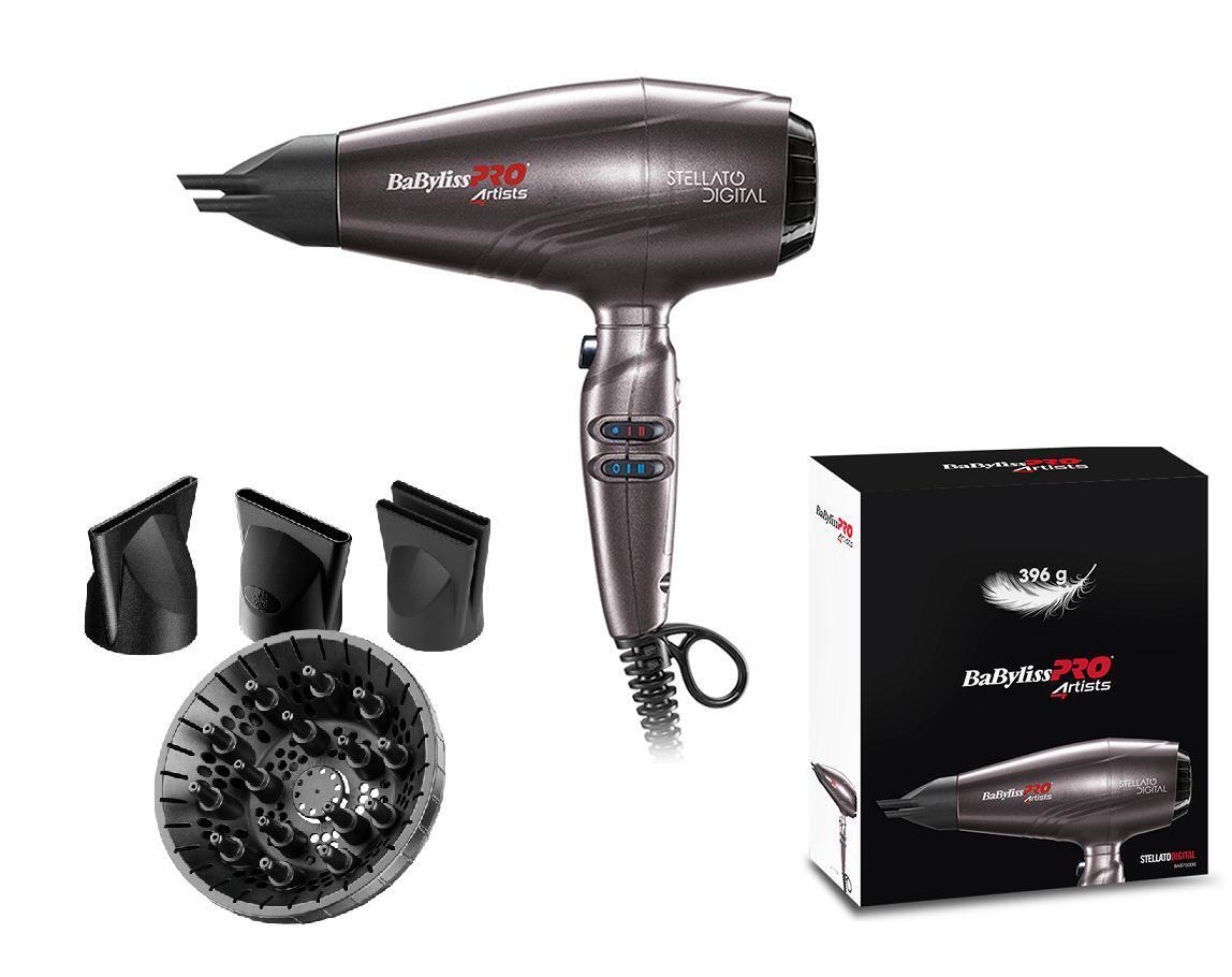 Рейтинг фенов для волос. Профессиональный фен BABYLISS Stellato Digital bab7500ie. Профессиональный фен BABYLISS Pro Stellato Digital bab7500ie 2400w. BABYLISS фен 2400w. Фен BABYLISS Pro bab7500ie.